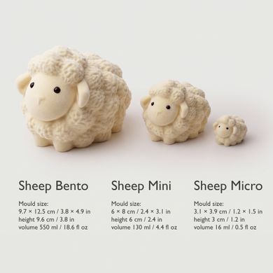 Sheep micro тістечко cиліконова форма ручної роботи