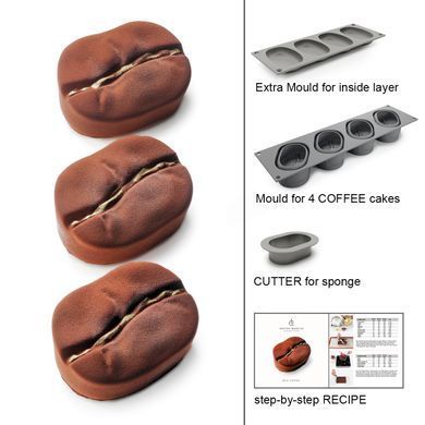 Coffee cakes silicone mould +1