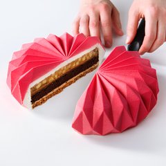 Оригінальна силіконова форма для торта Орігамі