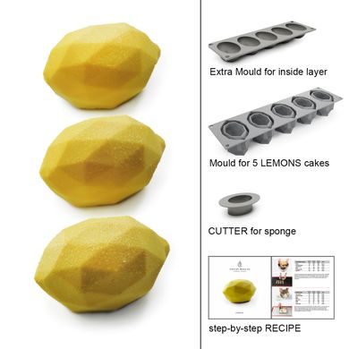 Оригінальні силіконові форми для тістечка Лимон
