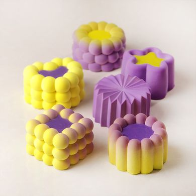 Spheres cube bento cake silicone mould handmade